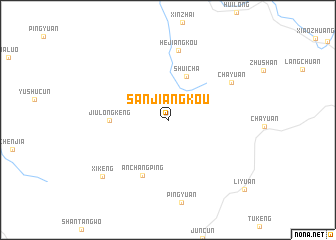 map of Sanjiangkou