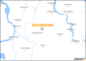 map of Sanjiangkou