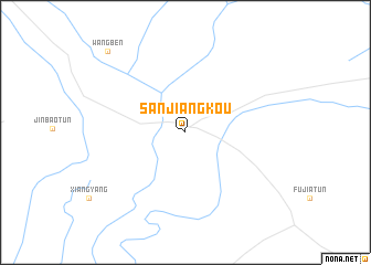 map of Sanjiangkou