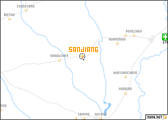 map of Sanjiang