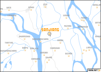 map of Sanjiang