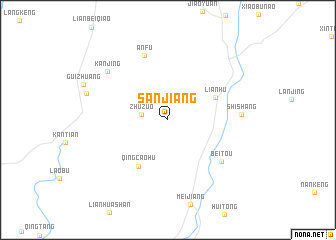 map of Sanjiang