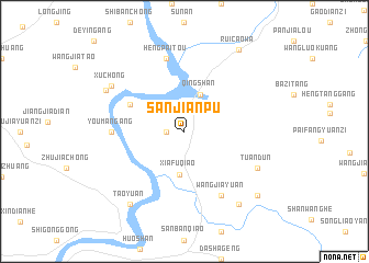 map of Sanjianpu