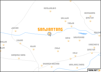 map of Sanjiantang