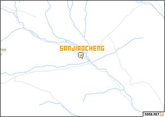 map of Sanjiaocheng