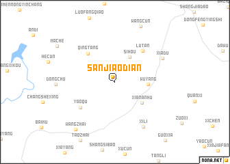 map of Sanjiaodian