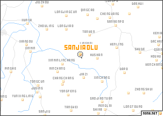 map of Sanjiaolu