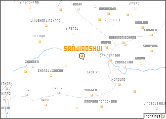 map of Sanjiaoshui