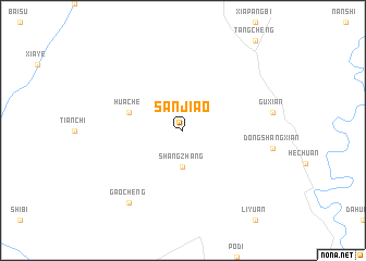 map of Sanjiao