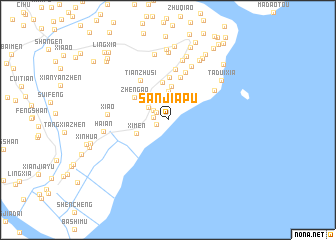 map of Sanjiapu