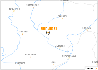 map of Sanjiazi