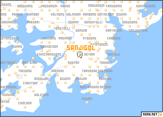 map of Sanji-gol