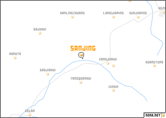 map of Sanjing