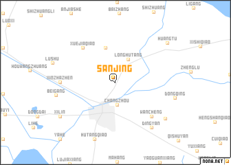 map of Sanjing