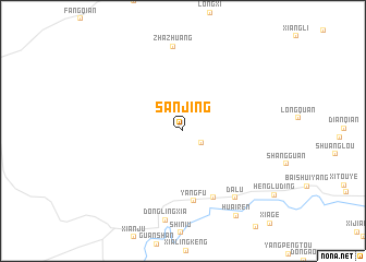 map of Sanjing