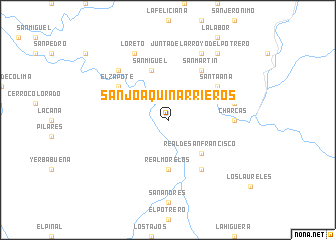 map of San Joaquín Arrieros