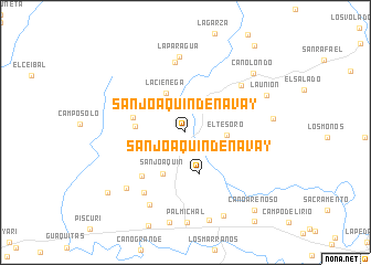 map of San Joaquín de Navay