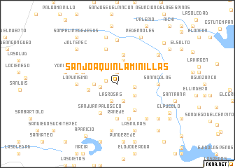 map of San Joaquín Laminillas