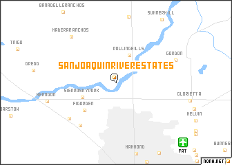 map of San Joaquin River Estates