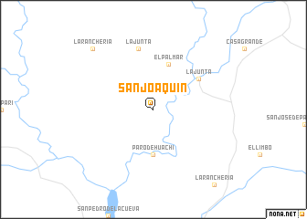 map of San Joaquín