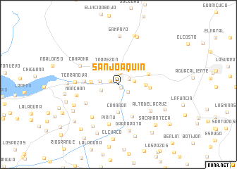 map of San Joaquín