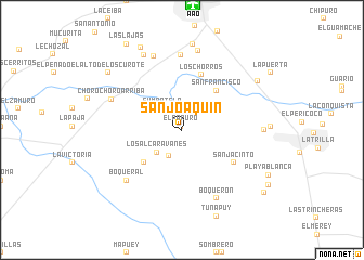 map of San Joaquín