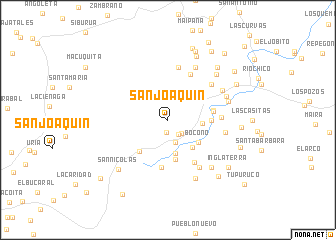 map of San Joaquín