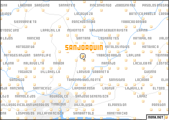 map of San Joaquín