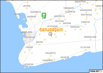 map of San Joaquín