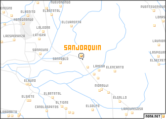 map of San Joaquín