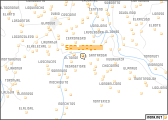 map of San Joaquín