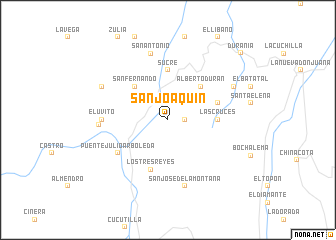 map of San Joaquín