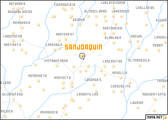 map of San Joaquín