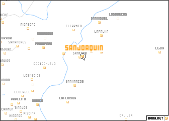 map of San Joaquín