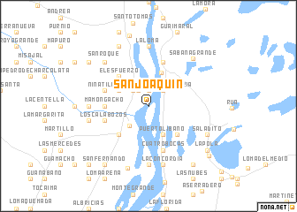 map of San Joaquín