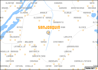 map of San Joaquín