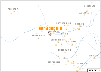 map of San Joaquín