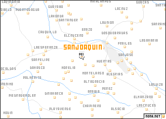 map of San Joaquín