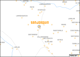 map of San Joaquín