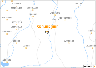 map of San Joaquín