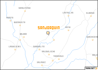 map of San Joaquín