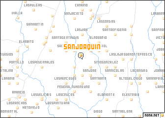 map of San Joaquín