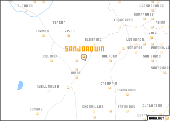 map of San Joaquín