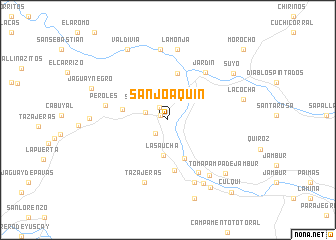 map of San Joaquín