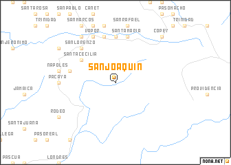 map of San Joaquín