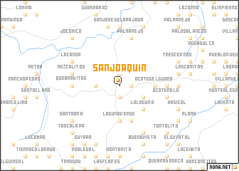 map of San Joaquín