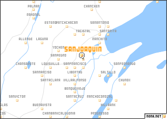 map of San Joaquin