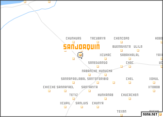 map of San Joaquín