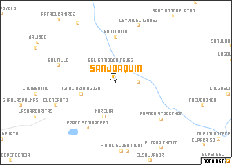 map of San Joaquín
