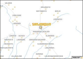 map of San Joaquín